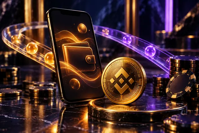 Ilustração editorial: Binance e Pay