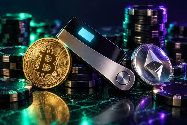 Ilustração editorial: Carteiras cripto