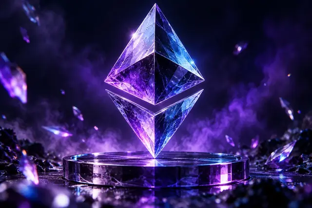 Ilustração editorial: Ethereum · ETH