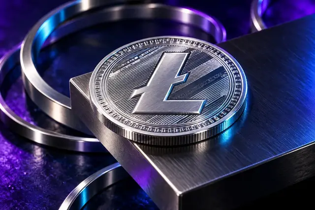 Ilustração editorial: Litecoin · LTC